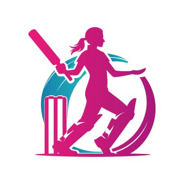 Kriket Oyuncusunun Logosu Kısa Konsept Oynuyor