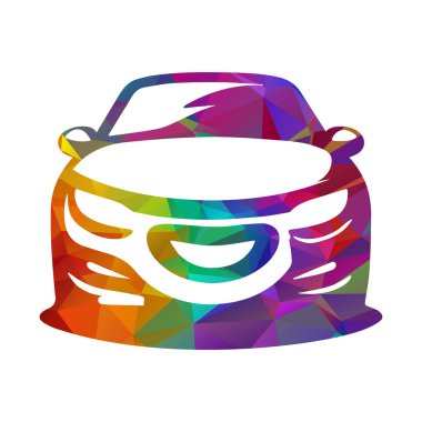 Otomatik araba logosu tasarımı Vektör İllüstrasyonu