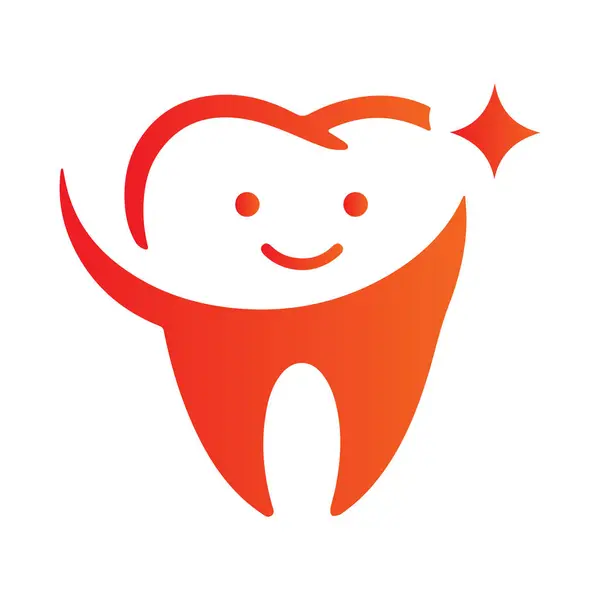 Diş Diş Logosu Tasarım Vektörü İllüstrasyonu