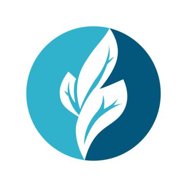 Eko Yaprak Cıvata Yeşil Enerji Vektör İllüstrasyonu