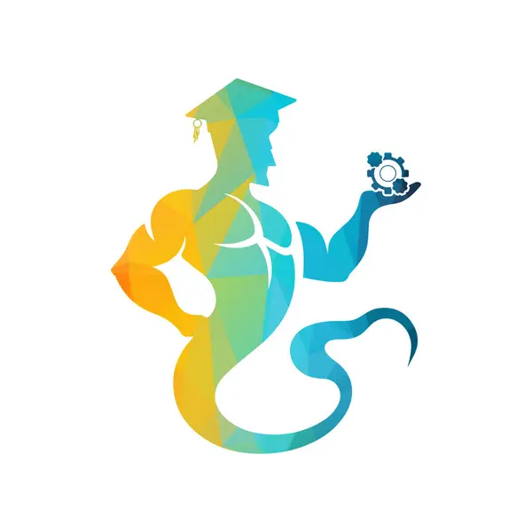 Genie Logo Vektör Tasarımı Çizimi