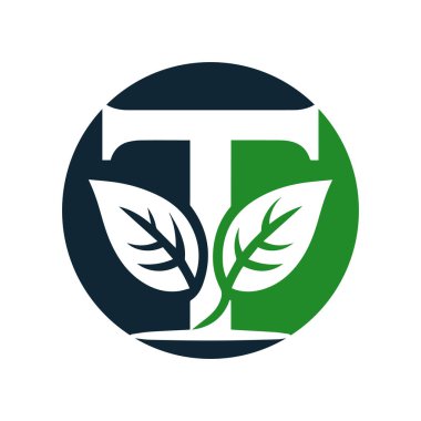 Ağaç logosu tasarımı vektör çizimi