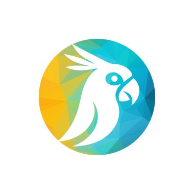 Papağan logo vektör çizimi