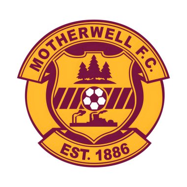 Beyaz arka planı olan bir futbol kulübü logosu. Ana Duvar FC