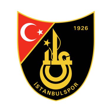 Beyaz arka planı olan bir futbol kulübü logosu. İstanbulspor