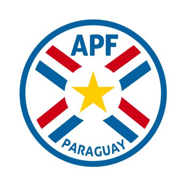 Paraguay Milli Futbol Takımı logosu. Surabaya, Endonezya - 7 Aralık 2023