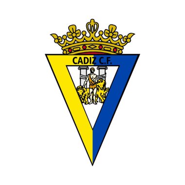Beyaz arkaplanlı Cadiz logosu. Surabaya, Endonezya - 16 Aralık 2023
