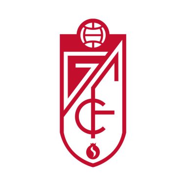 Beyaz arkaplanlı granada logosu. Surabaya, Endonezya - 16 Aralık 2023