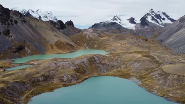 Siete Lagos Del Monte Ausangate Perú — Vídeos de Stock