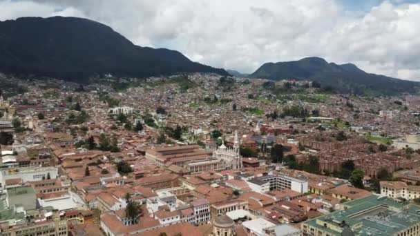 Den Centrala Delen Staden Bogota Colombia — Stockvideo