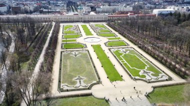 Bird's-eye view of Charlottenburg Palace. Berlin, Germany clipart