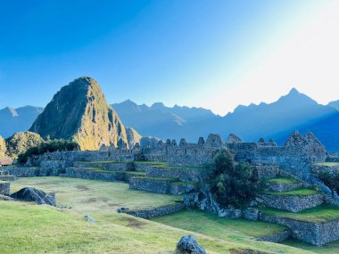 Peru 'daki antik Machu Picchu şehri.