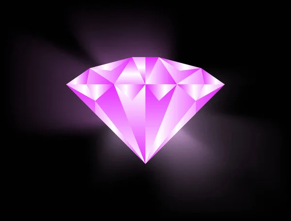 Ilustraciones Diamantes Lujo Vector Diamante Púrpura — Archivo Imágenes Vectoriales