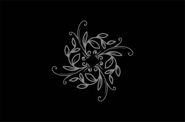 Wreath Dark Background Vector Illustration — Stock Vector