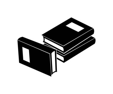 Beyaz arka plan üzerinde izole kitap seti