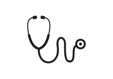 Stetoskop ikon vektörü. tıbbi aygıtlar