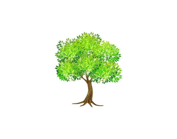 Ilustracja Wektor Drzewa Palmowego Jabłoni — Wektor stockowy