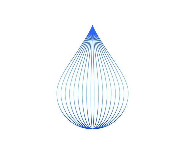Vector Moderno Logotipo Gota Agua Aislado — Archivo Imágenes Vectoriales