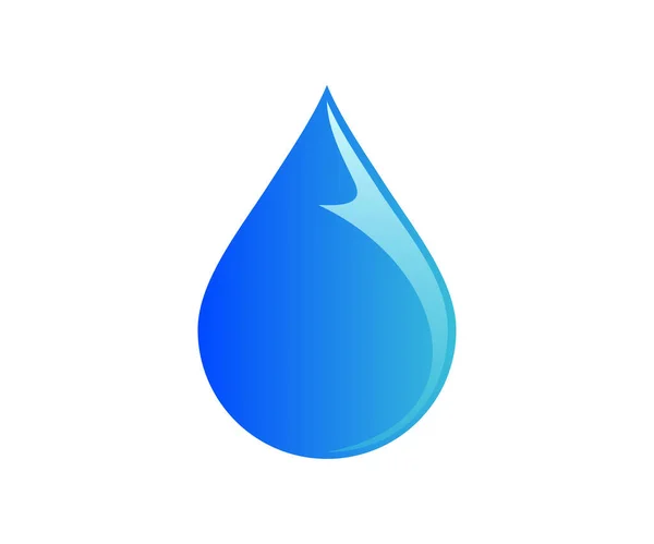 Moderne Wassertropfen Logo Vektor Isoliert — Stockvektor