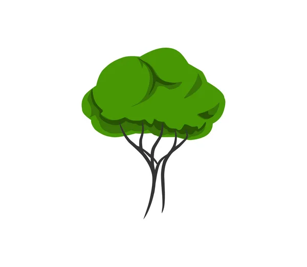Kreskówka Model Drzewo Ilustracja Ręka Rysunek Styl — Wektor stockowy