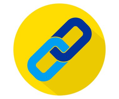 bağlantı simgesi vektör illüstrasyonu 