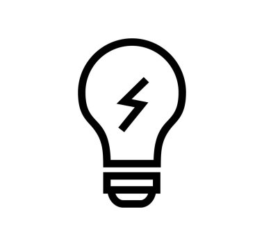 Enerji ve elektrik hattı biçim vektör illüstrasyon tasarımı 