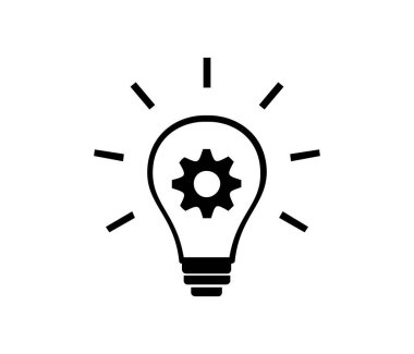 yaratıcı fikir simgesi vektörü 