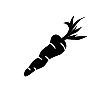 Havuç vektörü düz simge 