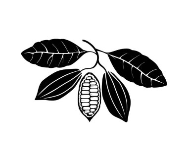 Basit kakao afişi, vektör illüstrasyonu 