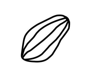 Basit kakao afişi, vektör illüstrasyonu 