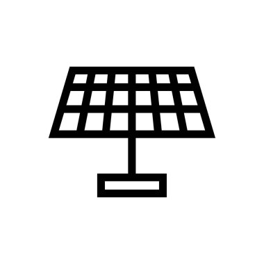 Güneş enerjisi çizgisi vektör simgesi arzusu 