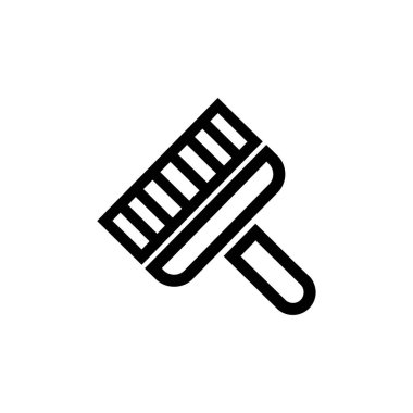 Boya fırça vektör hat simgeler 