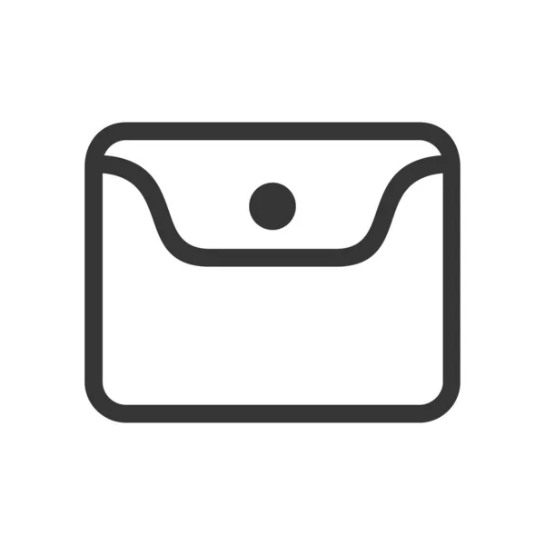 Торбинка Проста Іконка Векторні Ілюстрації — стоковий вектор