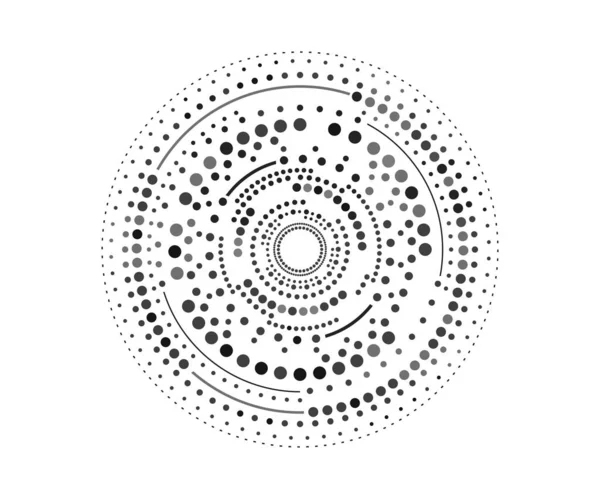 Cercle Vectoriel Points Rond Points Cercles Cercles Points Cercles Logo — Image vectorielle