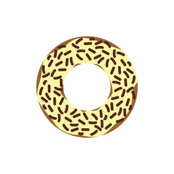 Einfaches Donut Symbol Vektorillustration — Stockvektor