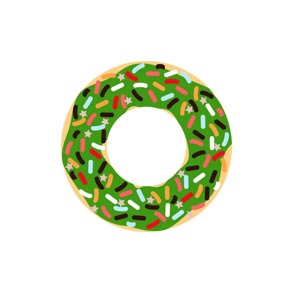 Donut Isoliert Auf Weißem Hintergrund — Stockvektor