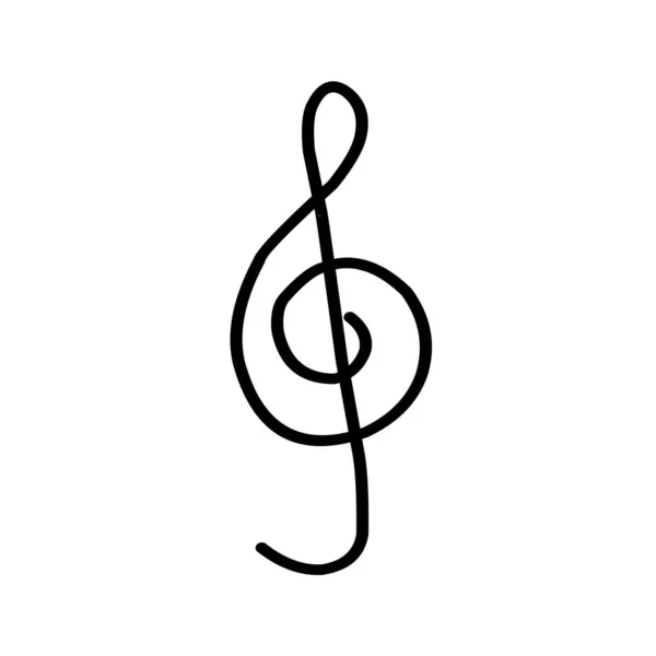 Muziek Icoon Muziek Symbool Vector — Stockvector