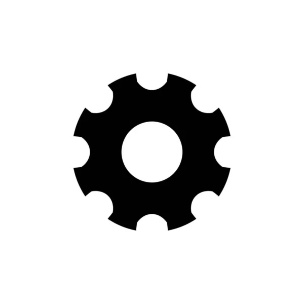 Stilisiertes Getriebesymbol Banner Vektorillustration — Stockvektor