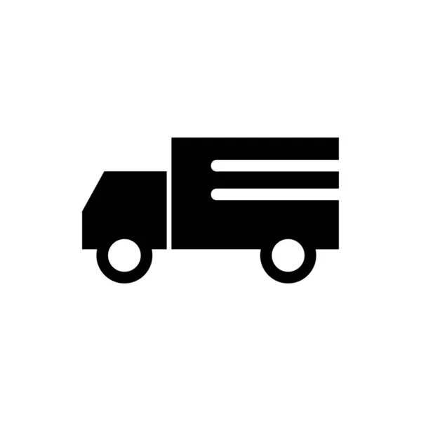 Стилізований Банер Іконок Вантажівки Векторна Ілюстрація — стоковий вектор