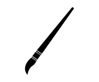 fırça simgesi. vektör illüstrasyonu. 