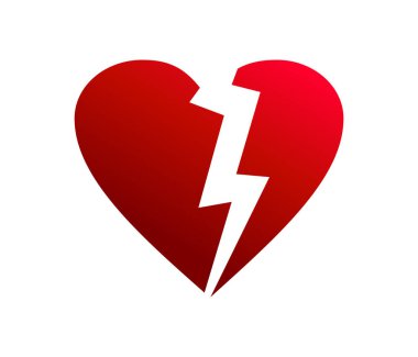 Biçimlendirilmiş kalp simgesi afişi, vektör illüstrasyonu 