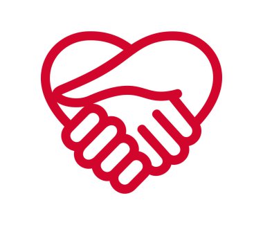 Biçimlendirilmiş kalp simgesi afişi, vektör illüstrasyonu 