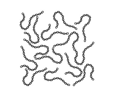 zincir basit afiş, vektör illüstrasyonu 