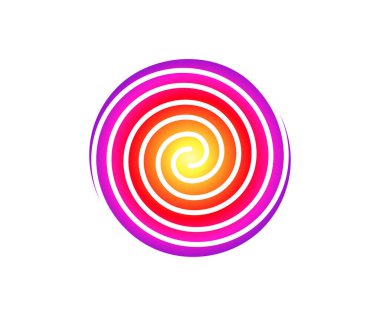 sarmal girdap simgesi, vektör illüstrasyonu 