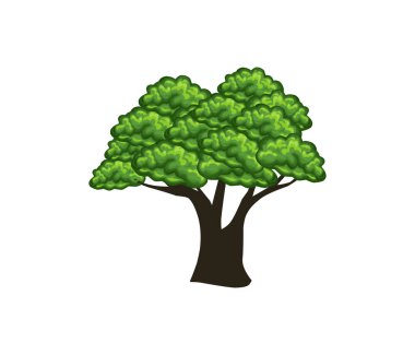 ağaç simgesi vektör illüstrasyonu