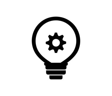 ampul vektör kabartması düz simge 