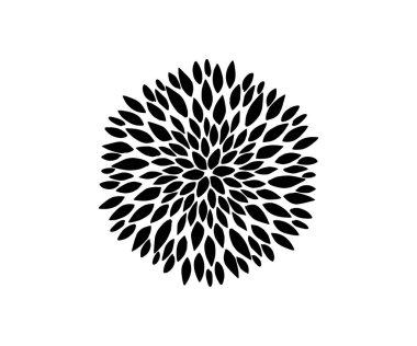 yuvarlak çiçek mandala deseni, vektör illüstrasyonu 