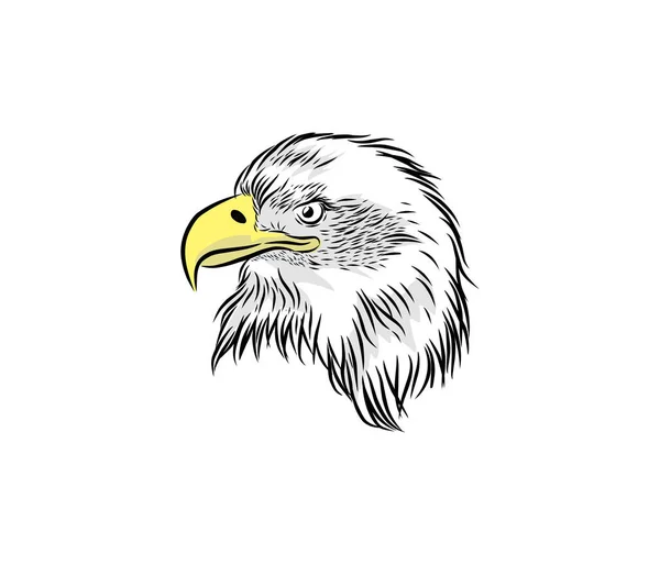 Stilisiertes Adler Symbol Banner Vektorillustration — Stockvektor