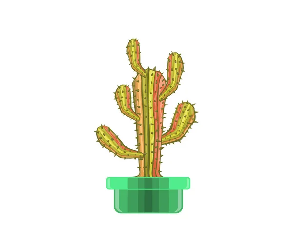 Kolorowy Baner Kaktusa Ilustracja Wektora — Wektor stockowy