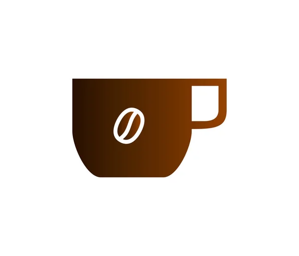 Stylizovaný Banner Ikon Kávy Vektorová Ilustrace — Stockový vektor